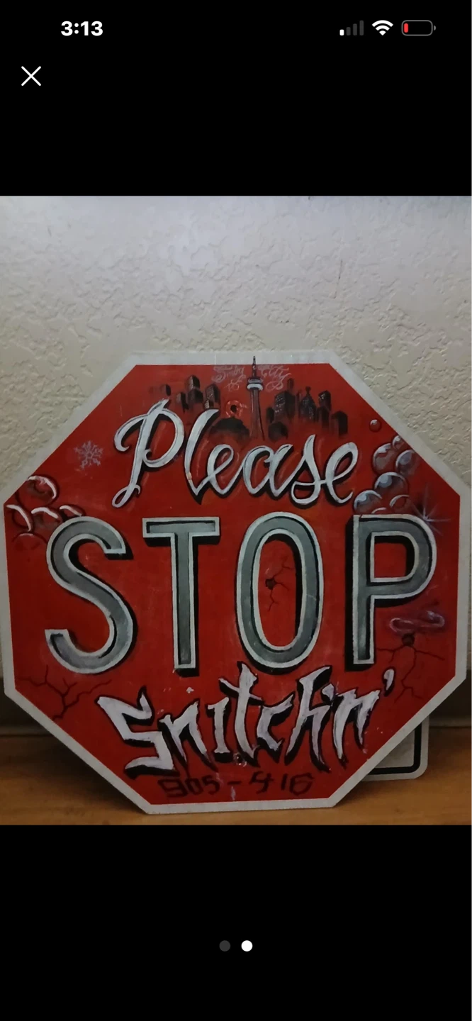 Custom Painted Stop Sign