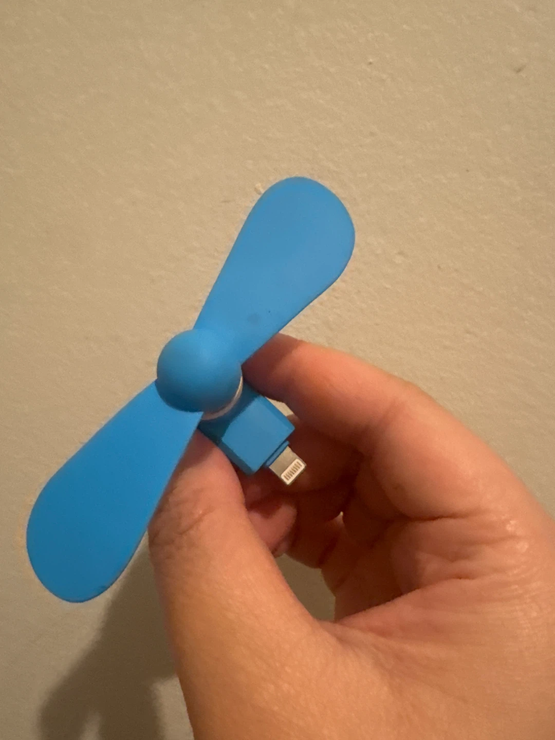 Blue Mini Phone Fan