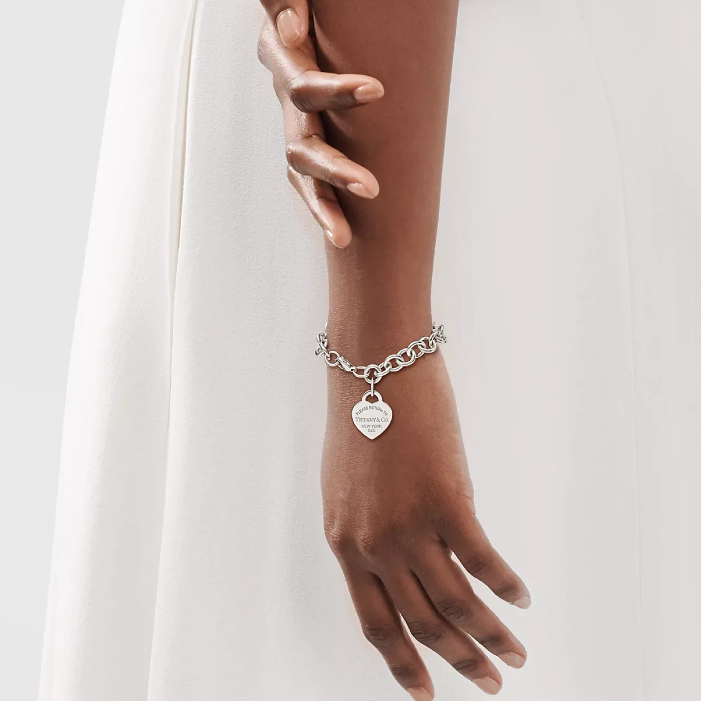 Tiffany Heart Tag Charm Bracelet