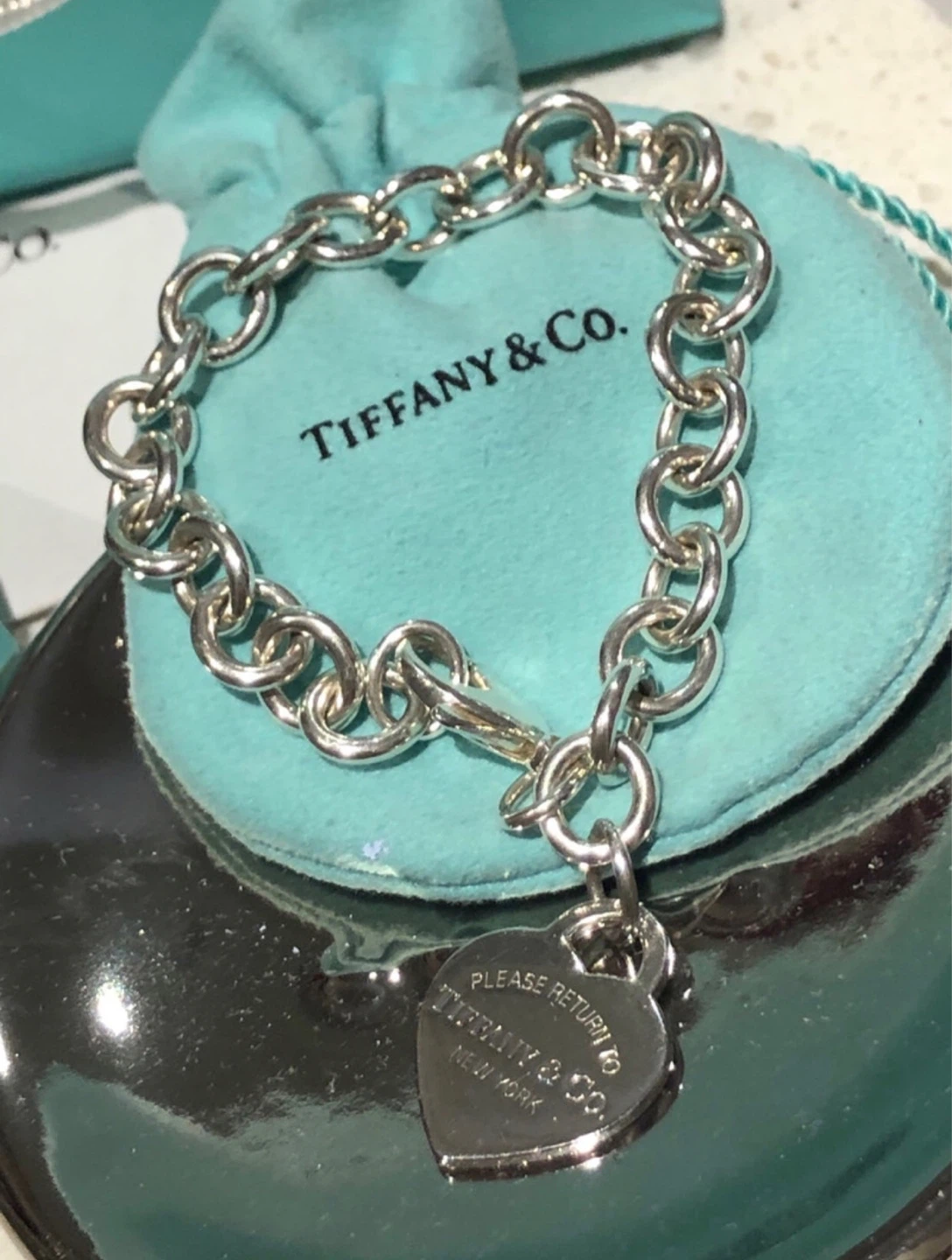 Tiffany Heart Tag Charm Bracelet - photo 2
