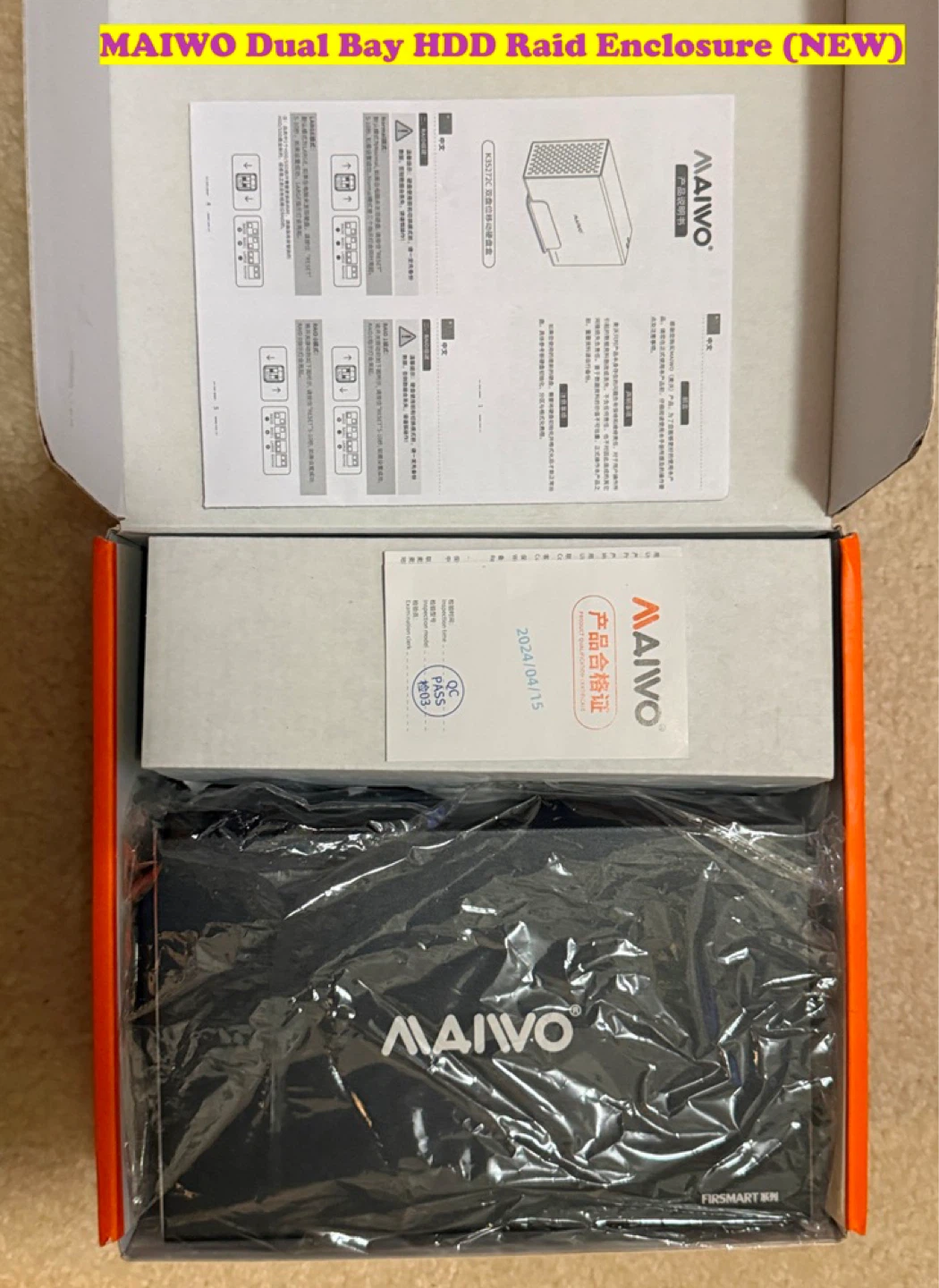 MAIWO Dual Bay HDD Raid Enclosure (NEW) - photo 2