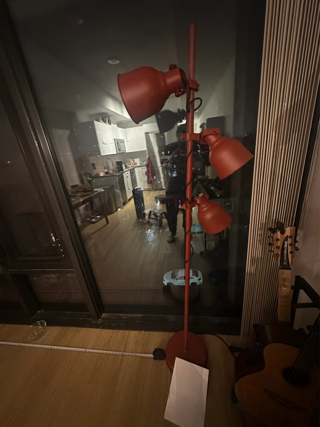 Red Multi-Head Floor Lamp