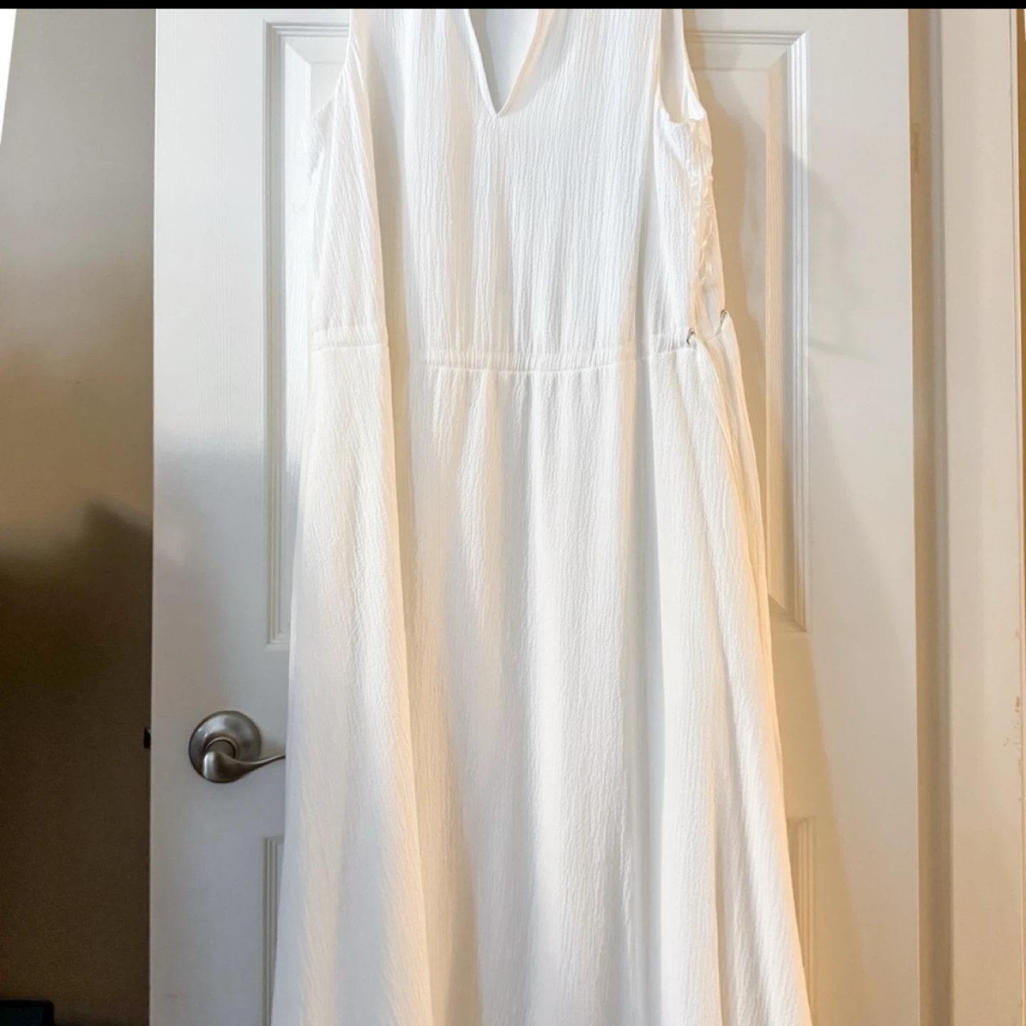 Anne Klein White Sleeveless Midi Dress Size 10 - photo 5