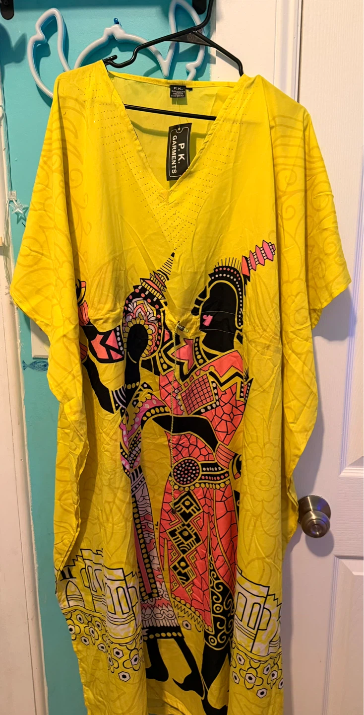 Yellow Kaftan Dress - P.K. Garments One Size - photo 3