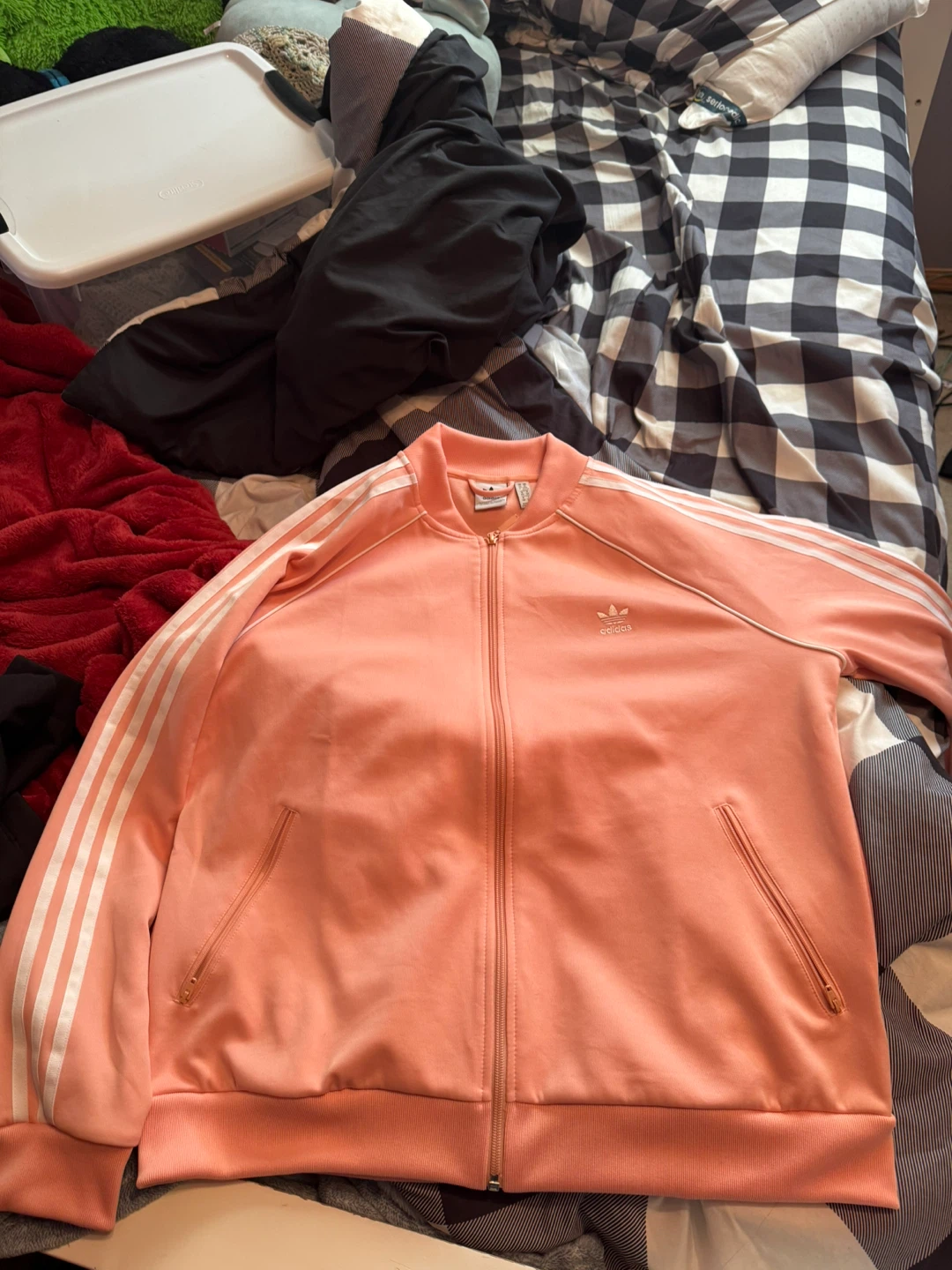 Adidas Track Jacket Peach