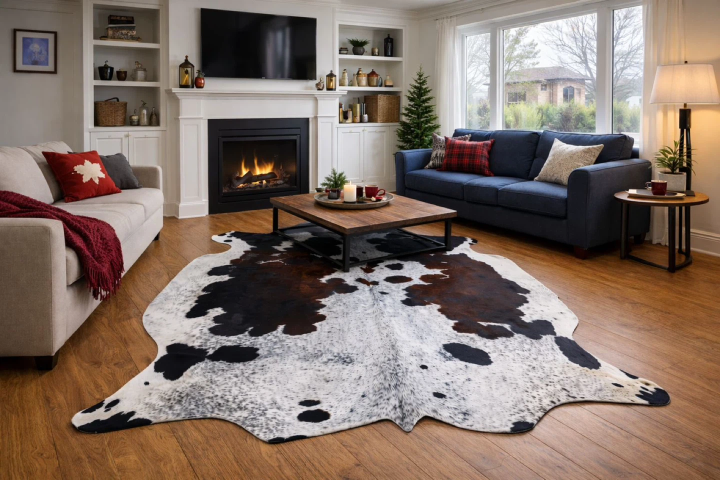 Cowhide Rug 6X6 ft - photo 2