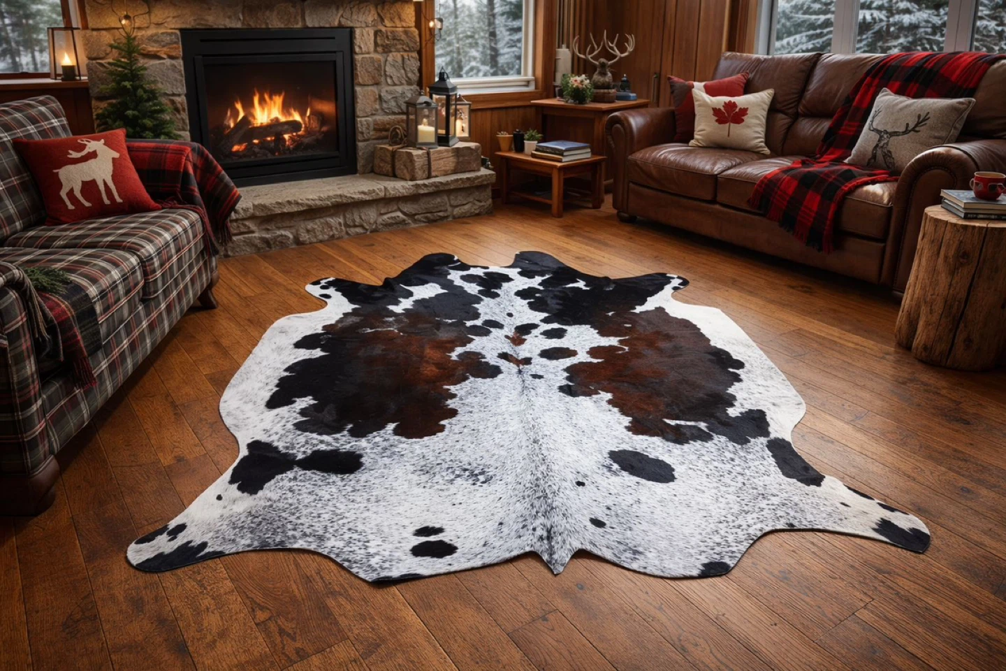Cowhide Rug 6X6 ft - photo 4