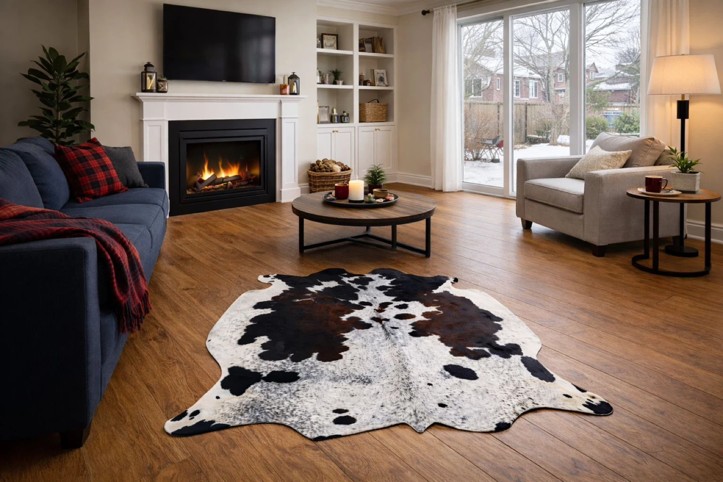 Cowhide Rug 6X6 ft - photo 3