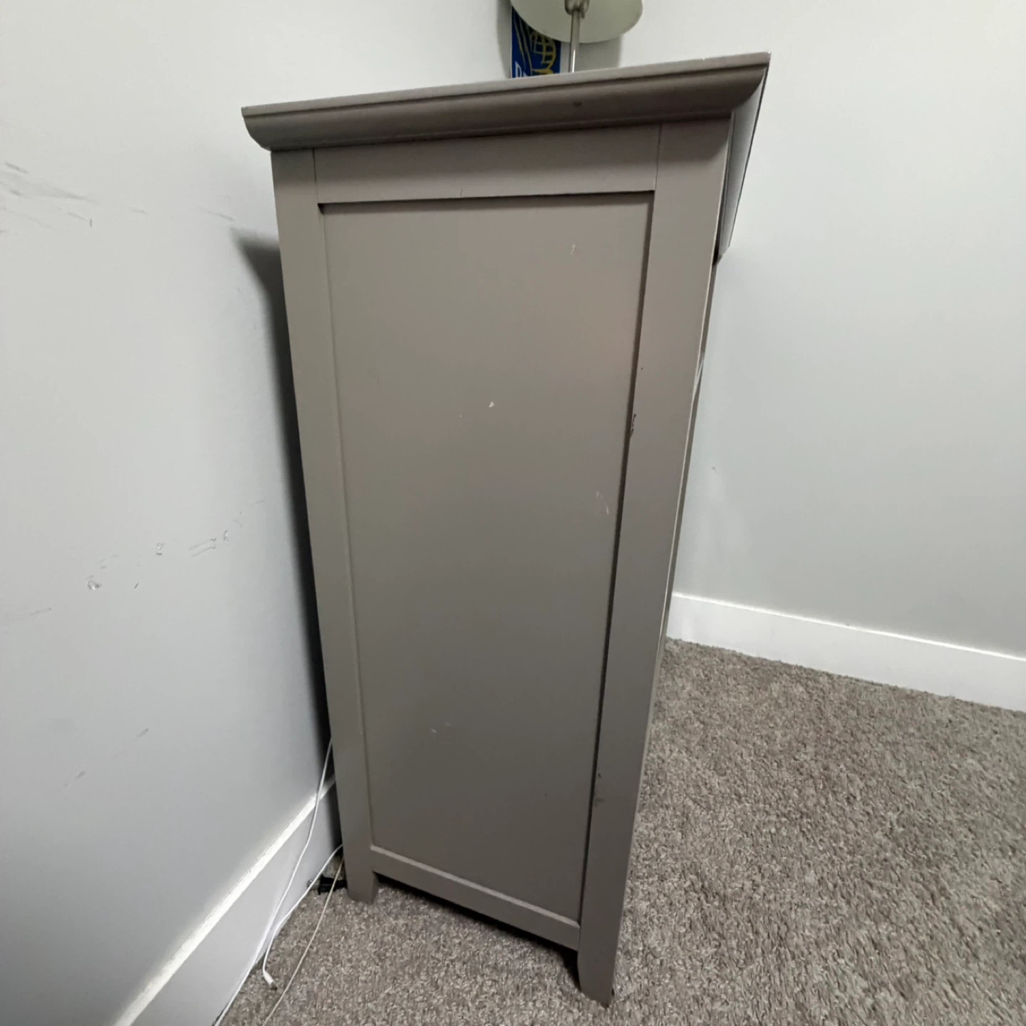 Grey Cabinet with Sliding Glass Doors - photo 3