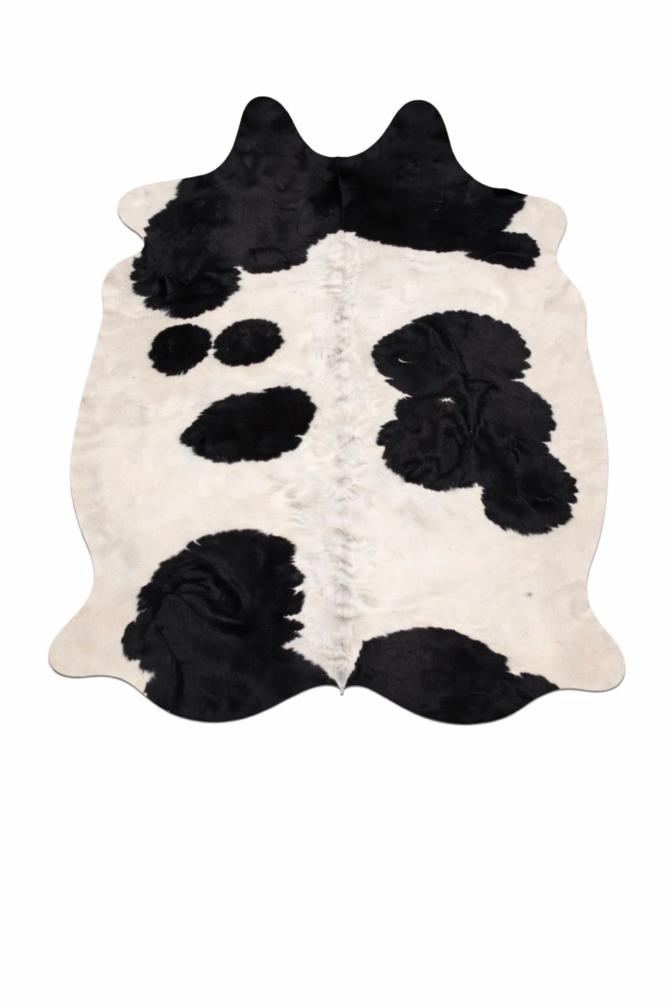 Black and White Cowhide Area Rug 6X7 ft - photo 2
