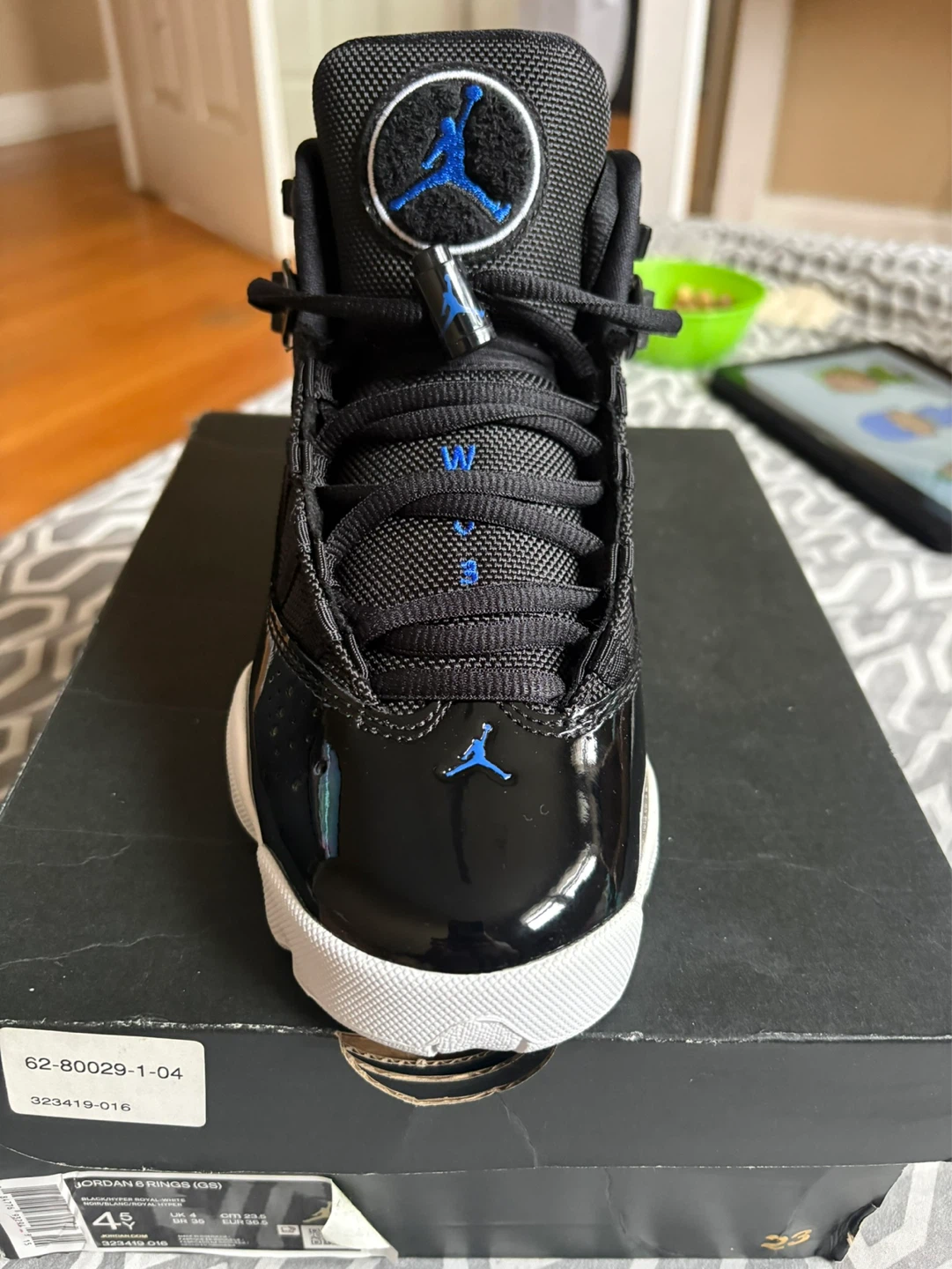 Jordan 6 Rings GS Black Royal Blue - photo 3