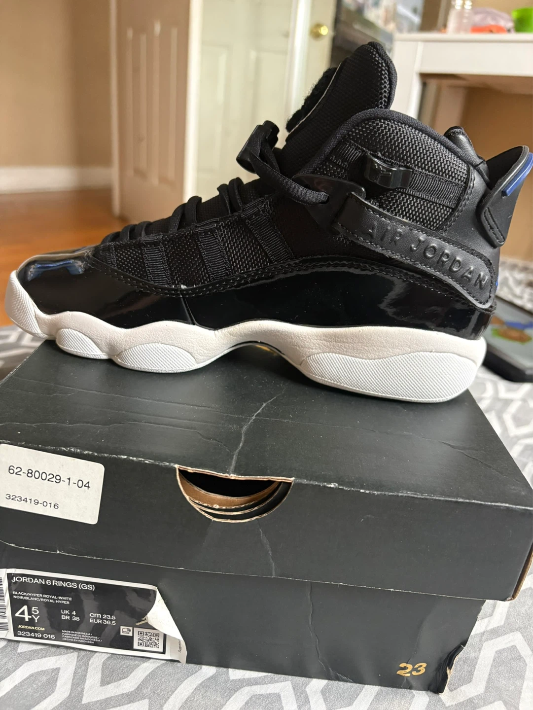 Jordan 6 Rings GS Black Royal Blue