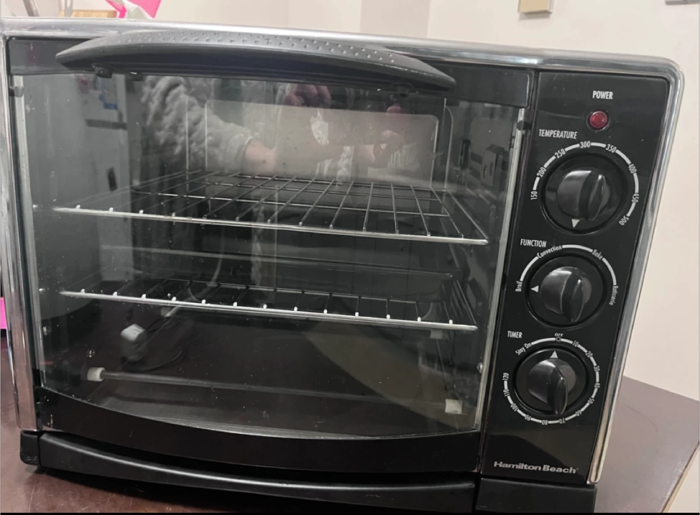 🌱 Hamilton Beach Countertop Convection Toaster Oven - Black