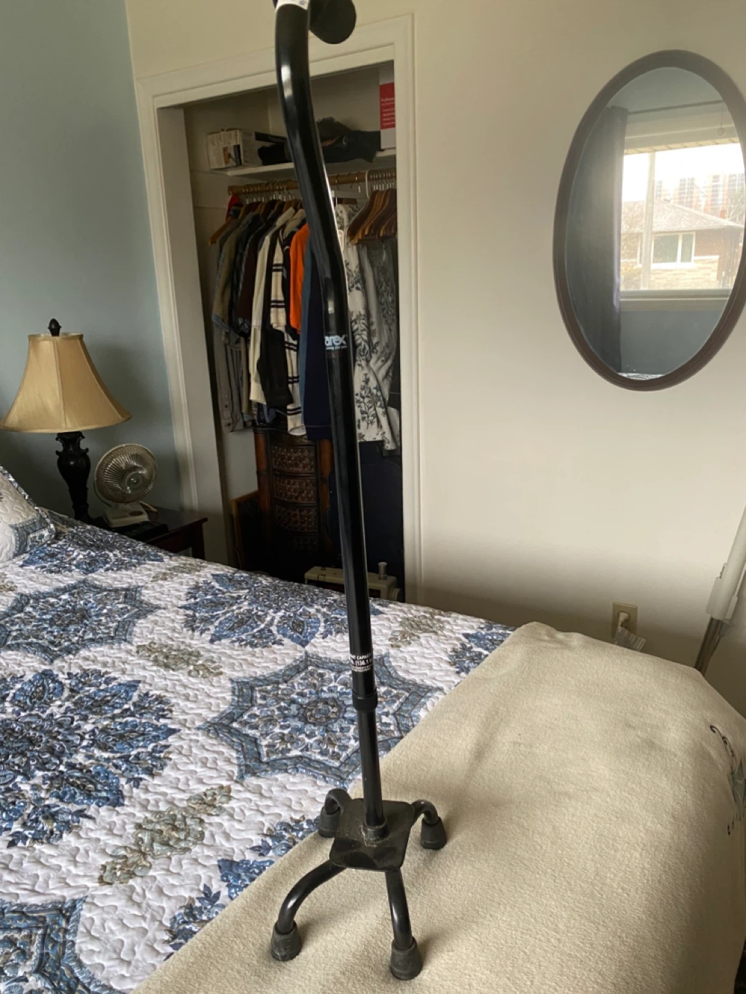 Black Quad Cane Walking Cane