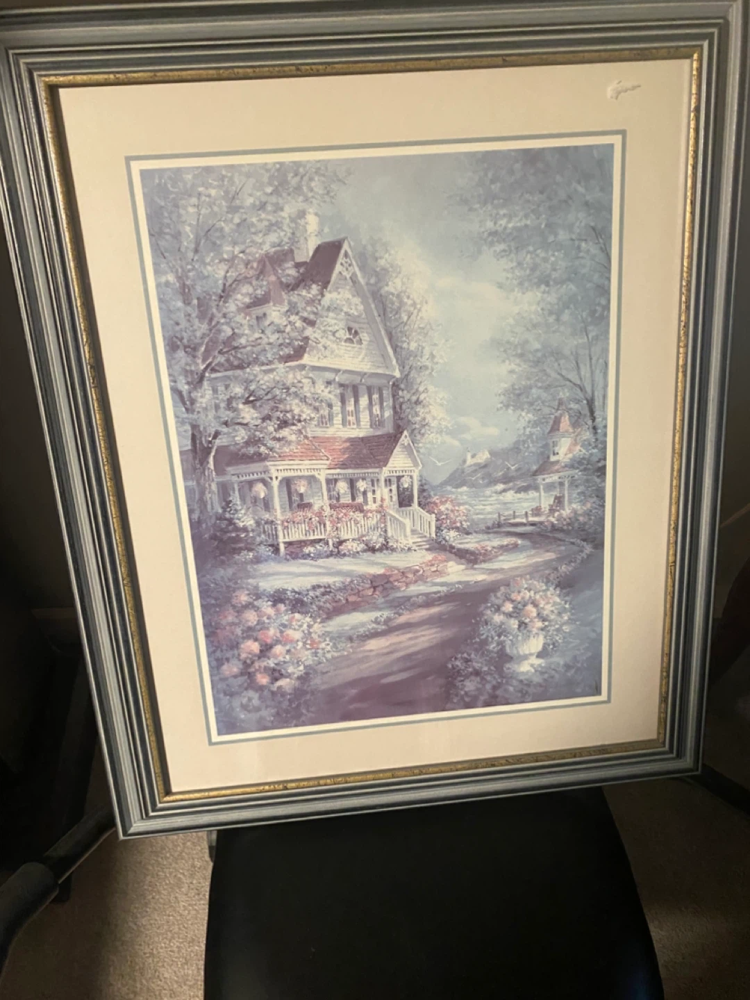 Framed Art Print of a Victorian House