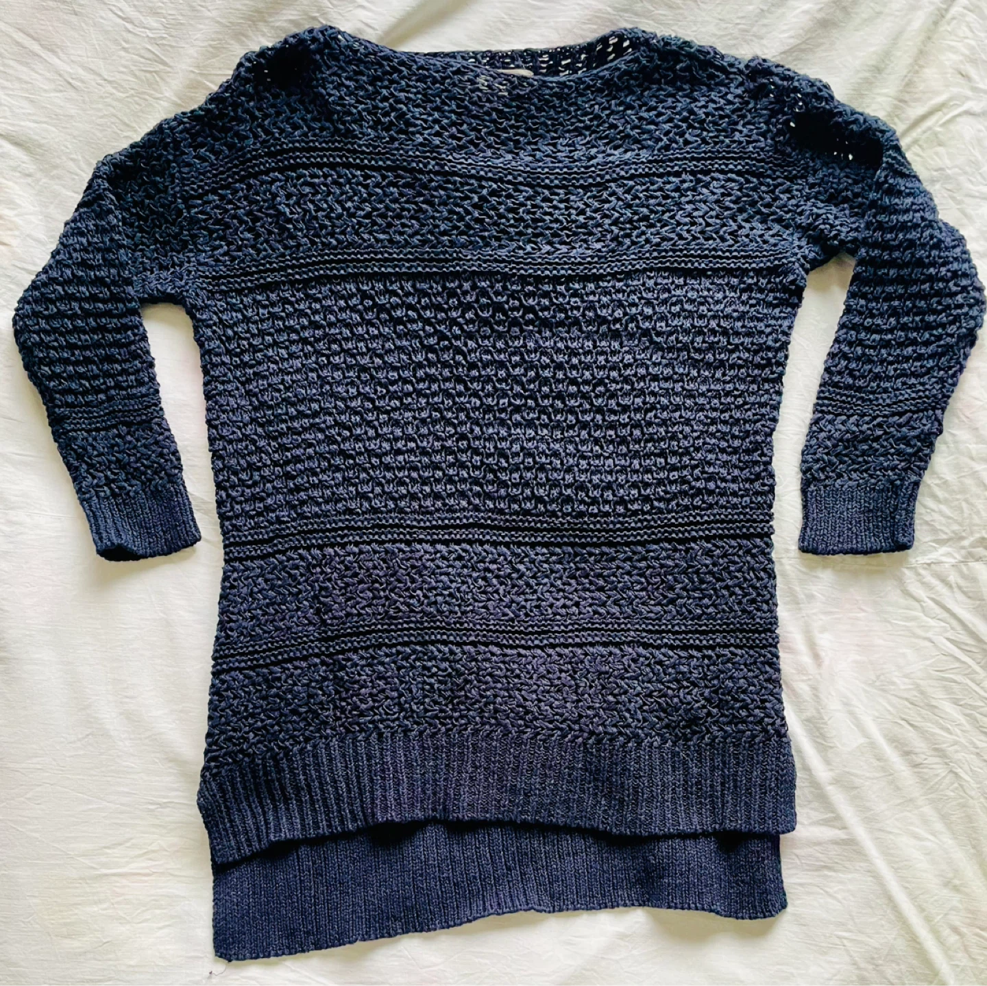 Ann Taylor LOFT Navy Knit Sweater Size S - photo 4