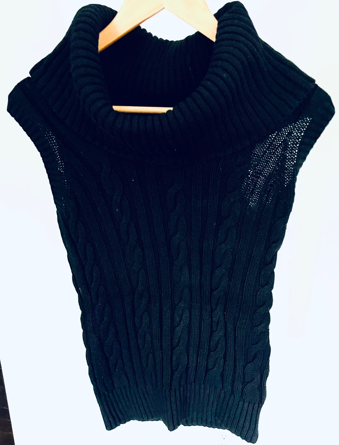 Banana Republic Cable Knit Turtleneck Vest XS/TP - photo 5
