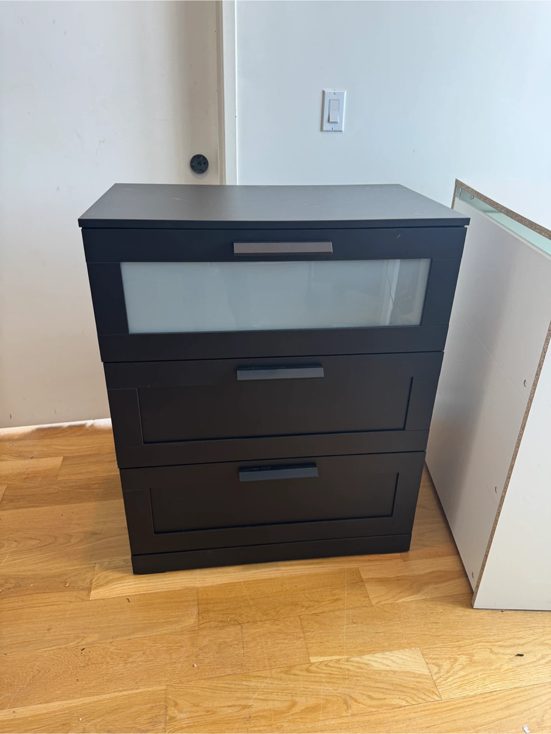 IKEA BRIMNES 3-Drawer Chest - Black - photo 3