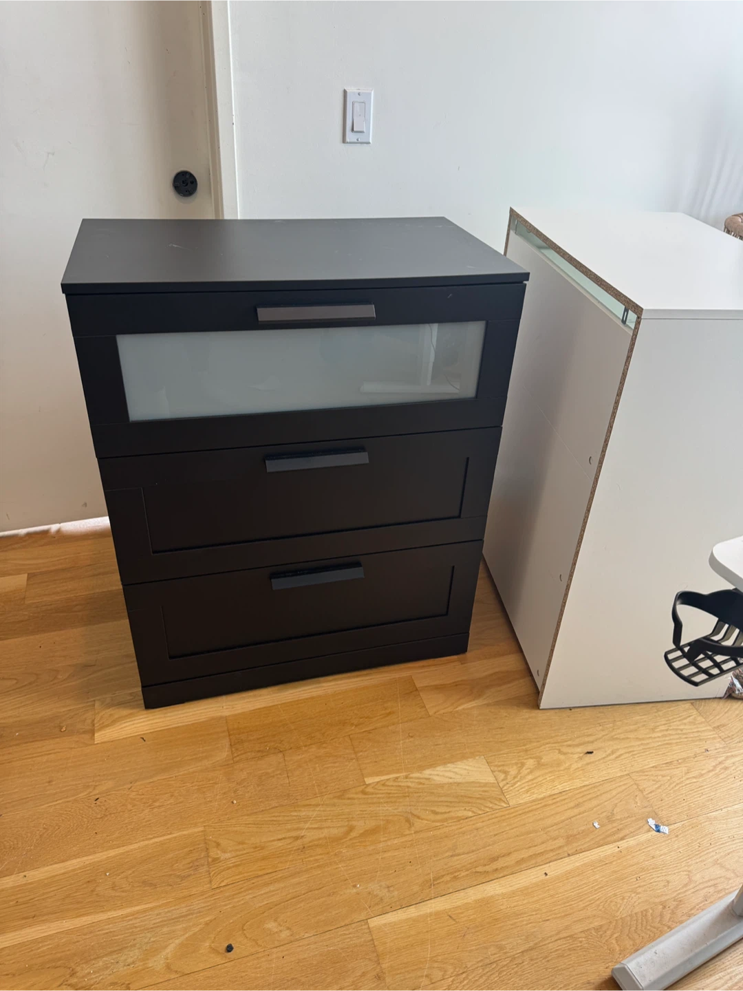 IKEA BRIMNES 3-Drawer Chest - Black - photo 2