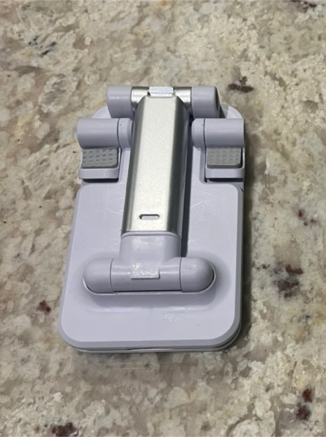 🌱 White Adjustable Folding Phone Stand - photo 2