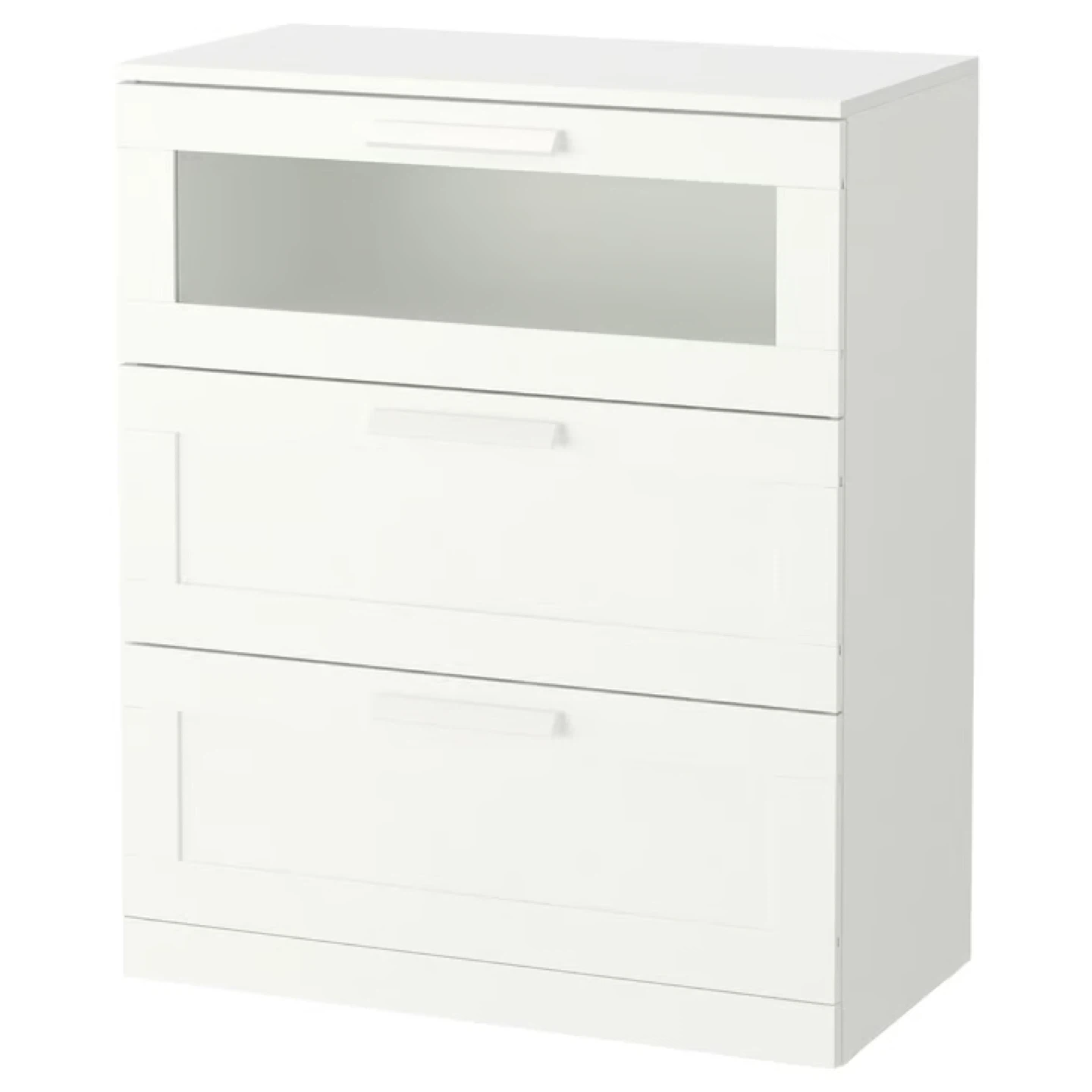 White IKEA BRIMNES 3-Drawer Chest