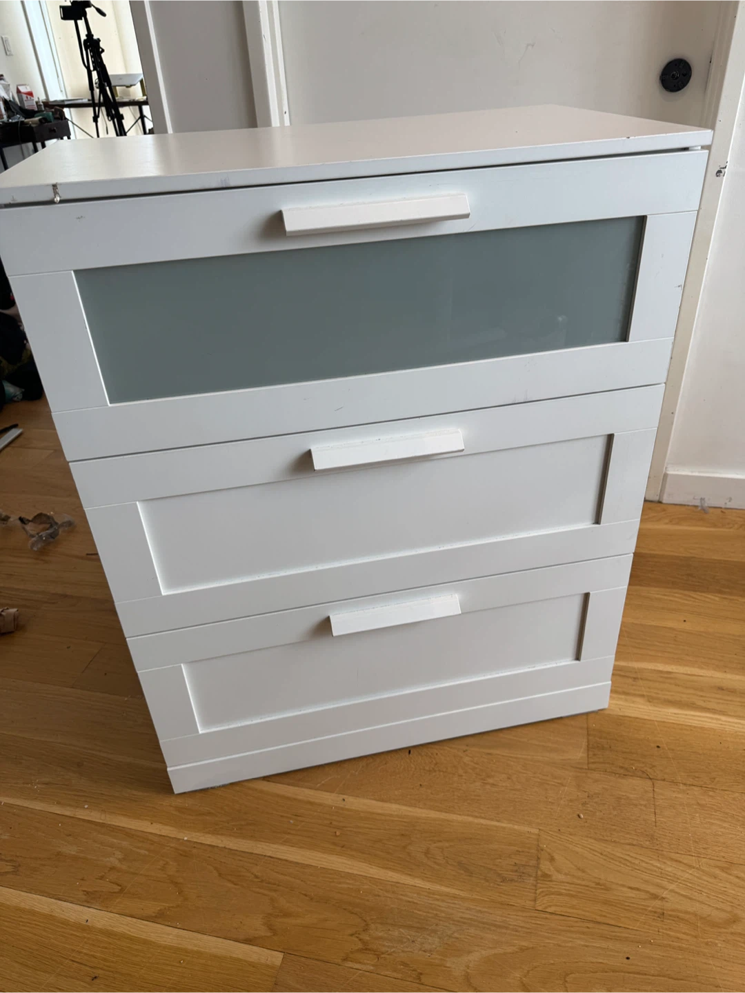 White IKEA BRIMNES 3-Drawer Chest - photo 3