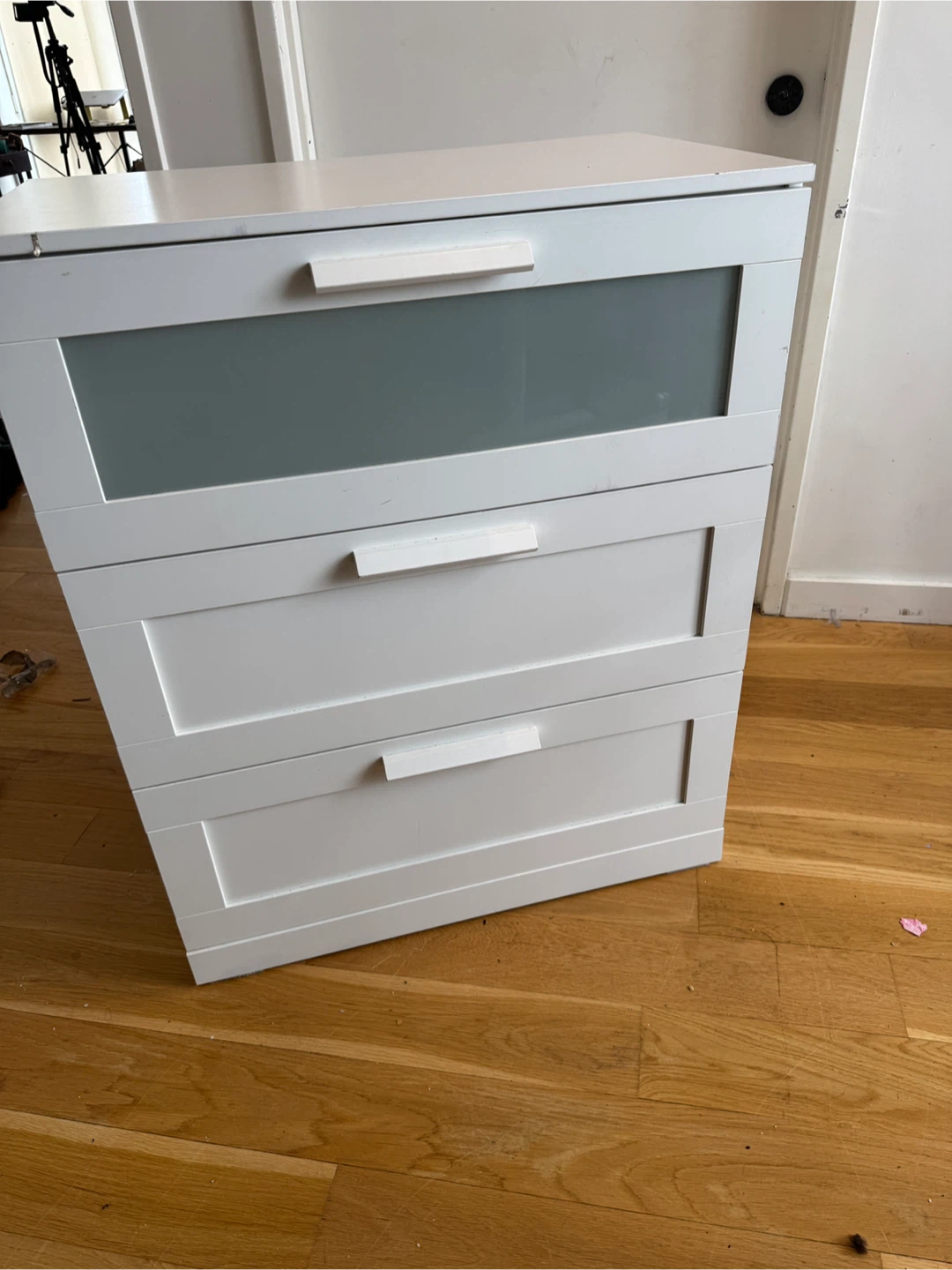 White IKEA BRIMNES 3-Drawer Chest - photo 2