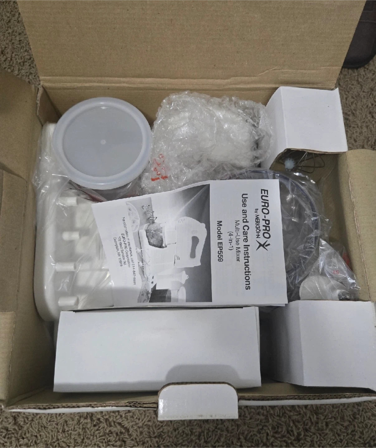 🌱 Brand New EURO-PRO X 4-in-1 Grand Chef Multi-Use Mixer - White - photo 2