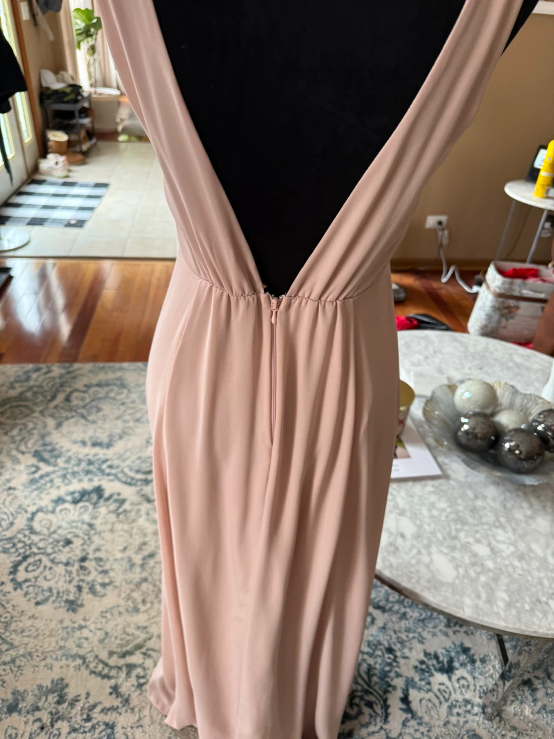 Lulus Women's Pink V-Neck Sleeveless Maxi Dress - photo 4