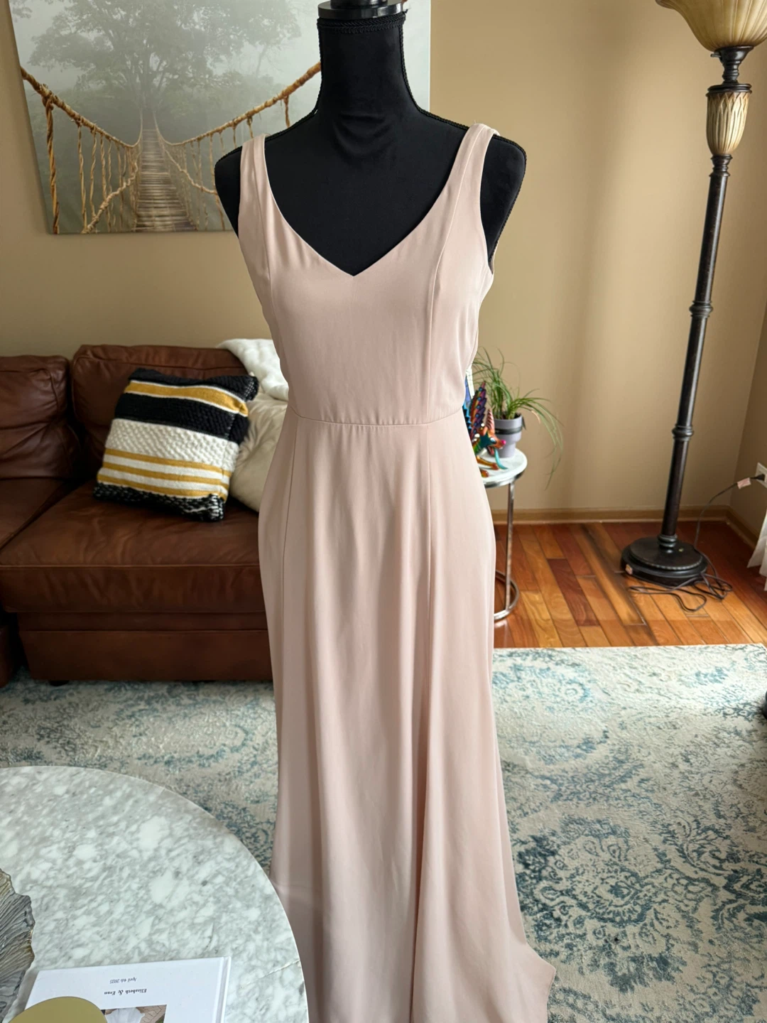 Lulus Women's Pink V-Neck Sleeveless Maxi Dress - photo 2
