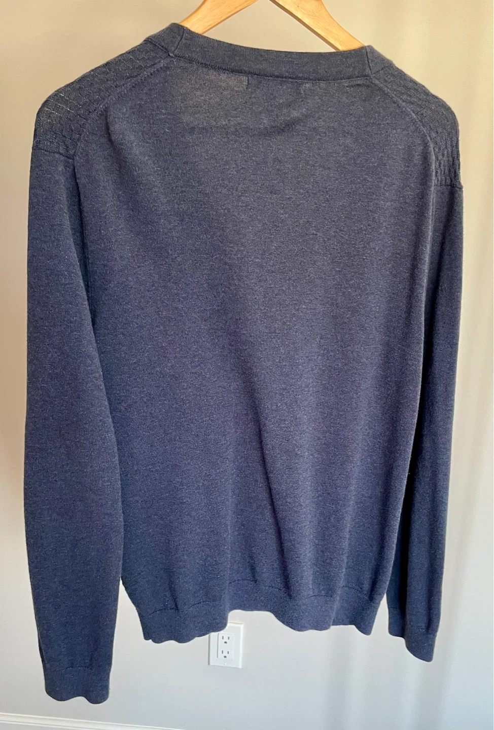 Banana Republic Men's Blue Textured Cardigan Sweater - photo 3