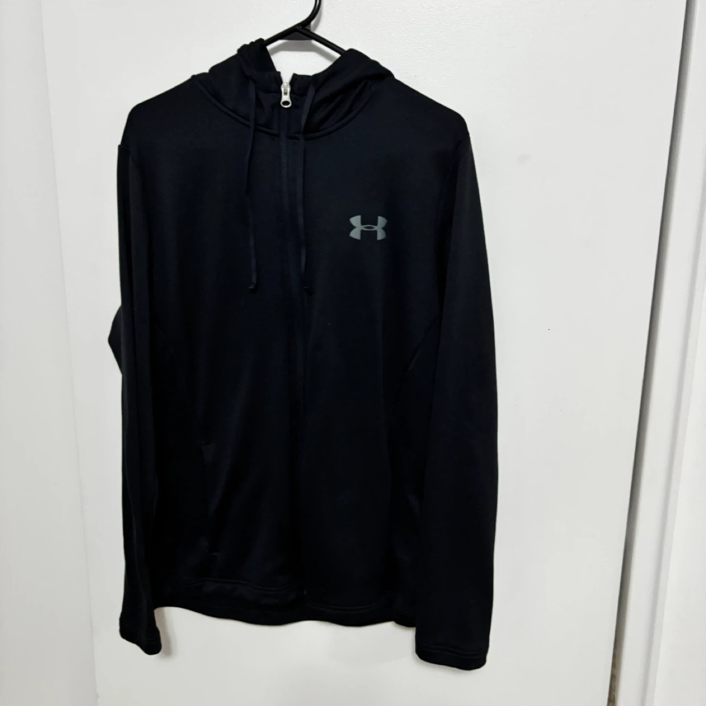 Under Armour ColdGear Zip-Up Hoodie - Black - Size LG