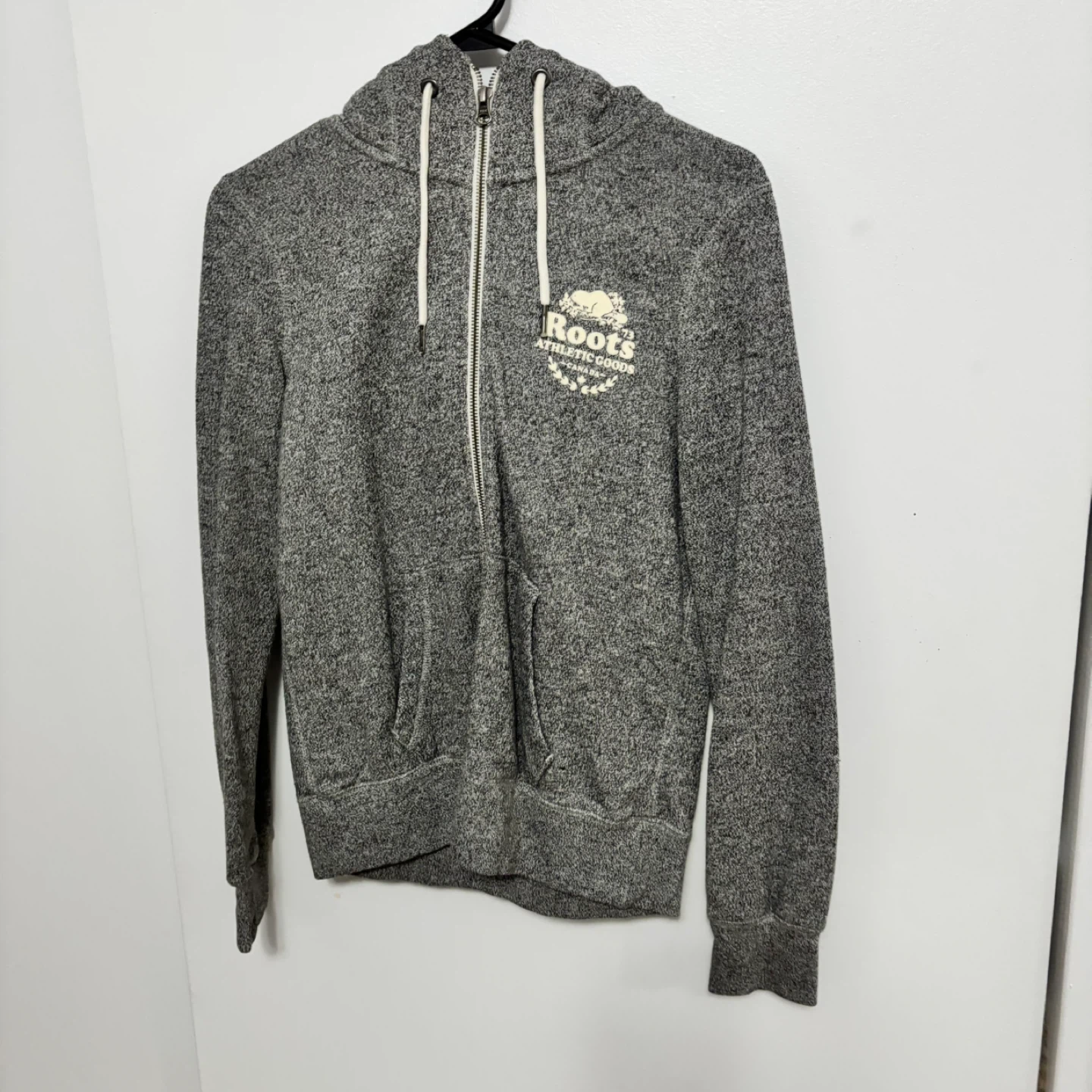 Roots Grey Zip-Up Hoodie Size S/P - photo 2