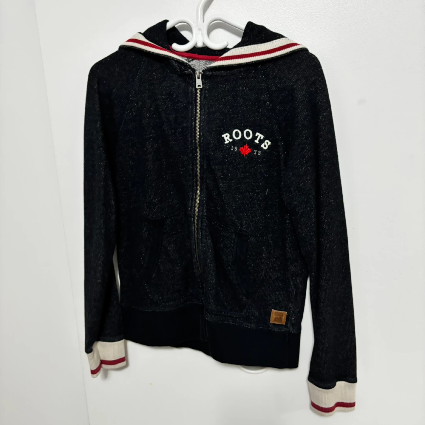 Roots Cabin Zip-Up Hoodie XS/TP