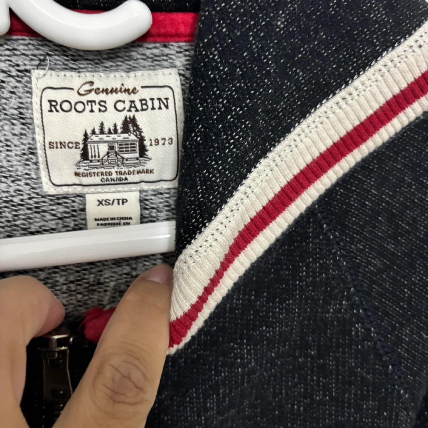 Roots Cabin Zip-Up Hoodie XS/TP - photo 2