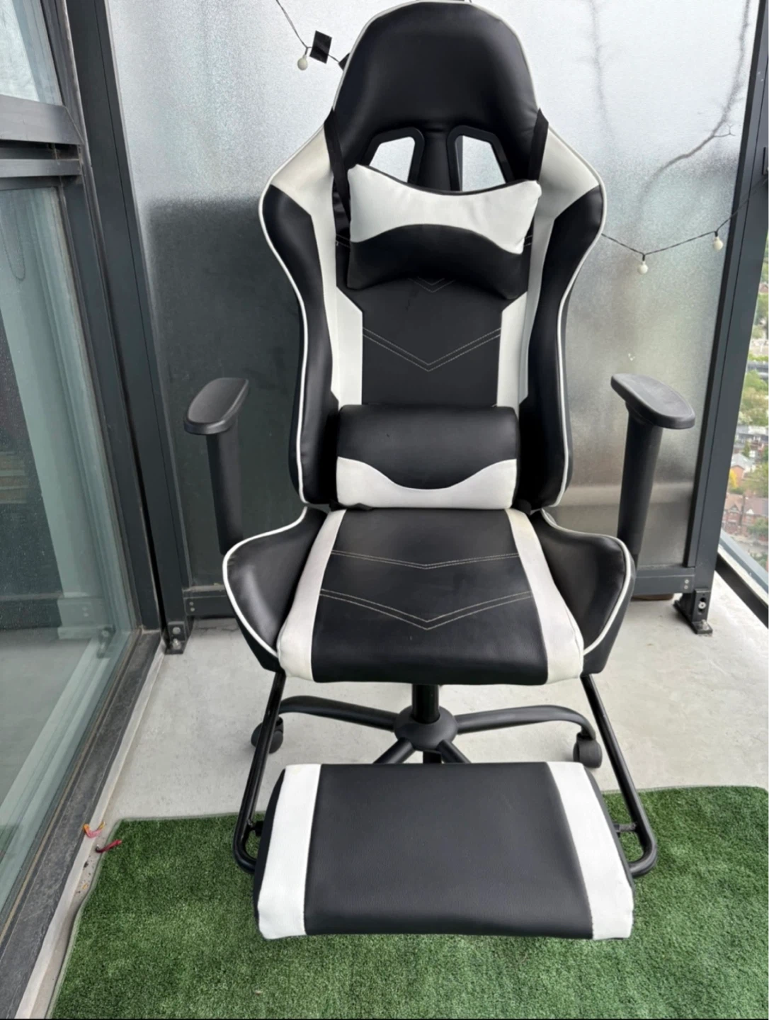 Best Office White Gaming Chair with Footrest
