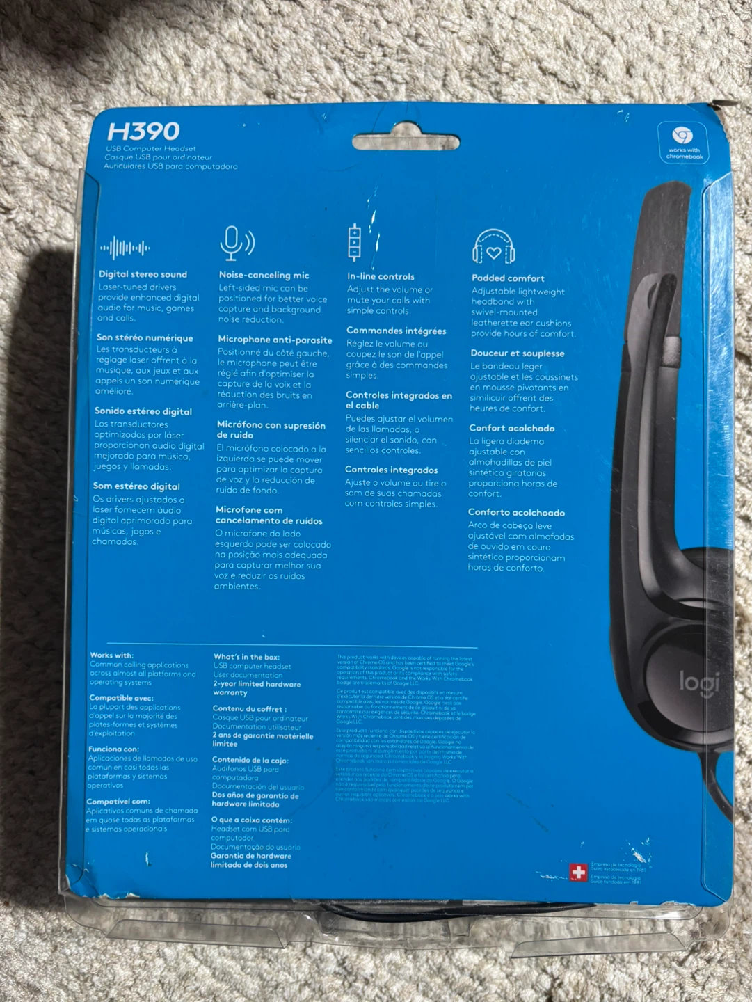 Logitech H390 USB Computer Headset - photo 2