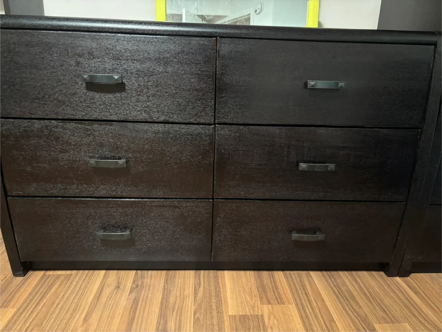 Dark Wood Dresser with Mirror - photo 2