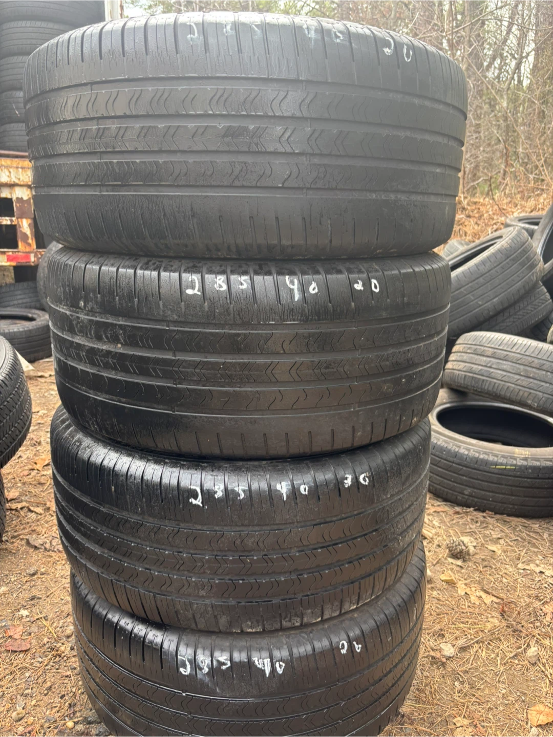 Used Tires 285/40 R20 Set of 4 Goodyear Eagle F1 Asymmetric - photo 5