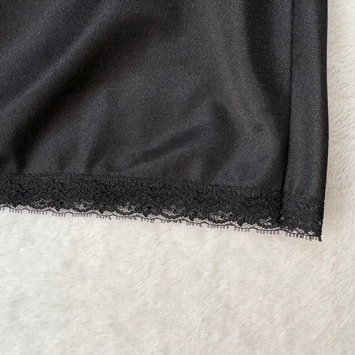 Van Raalte Vintage Black Maxi Slip Skirt Lace Trim Size S Petite - photo 3