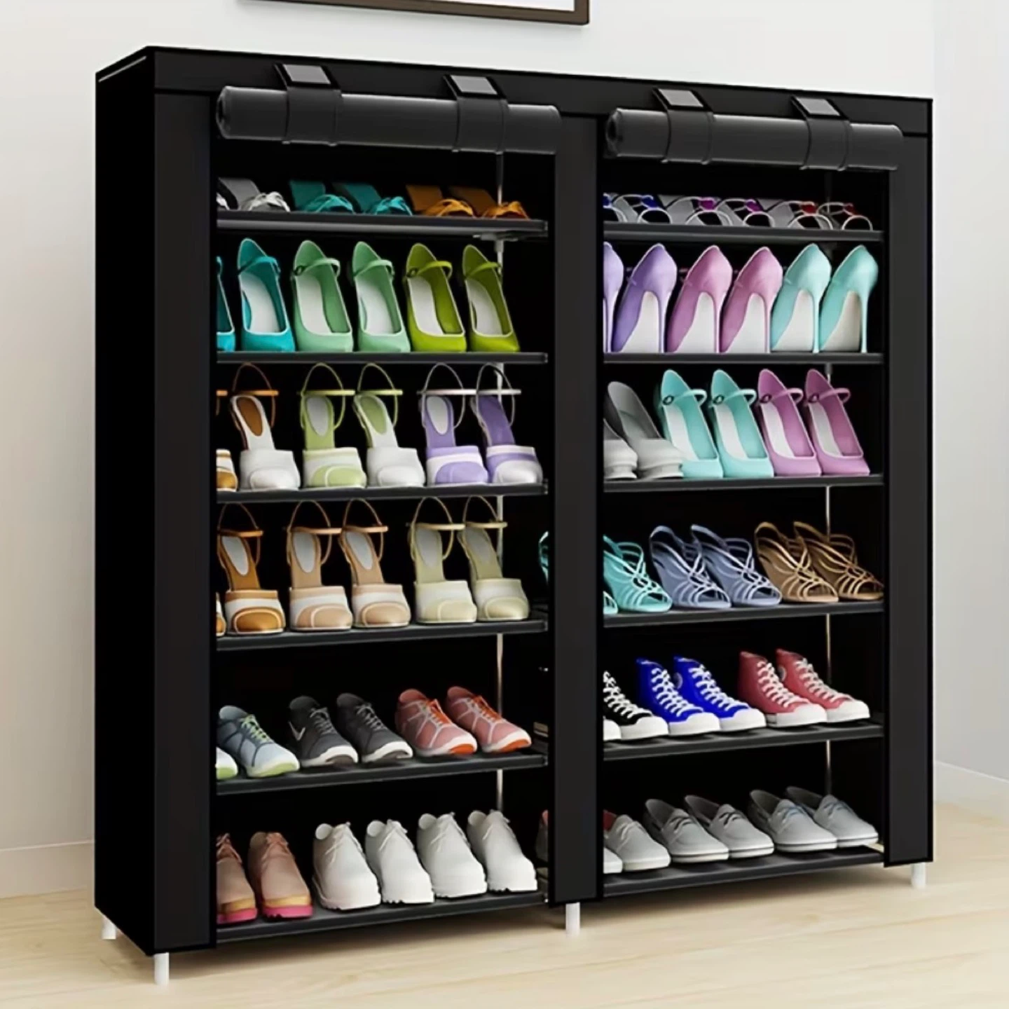 Double row 6 layers shoe rack (BRAND NEW IN BOX)