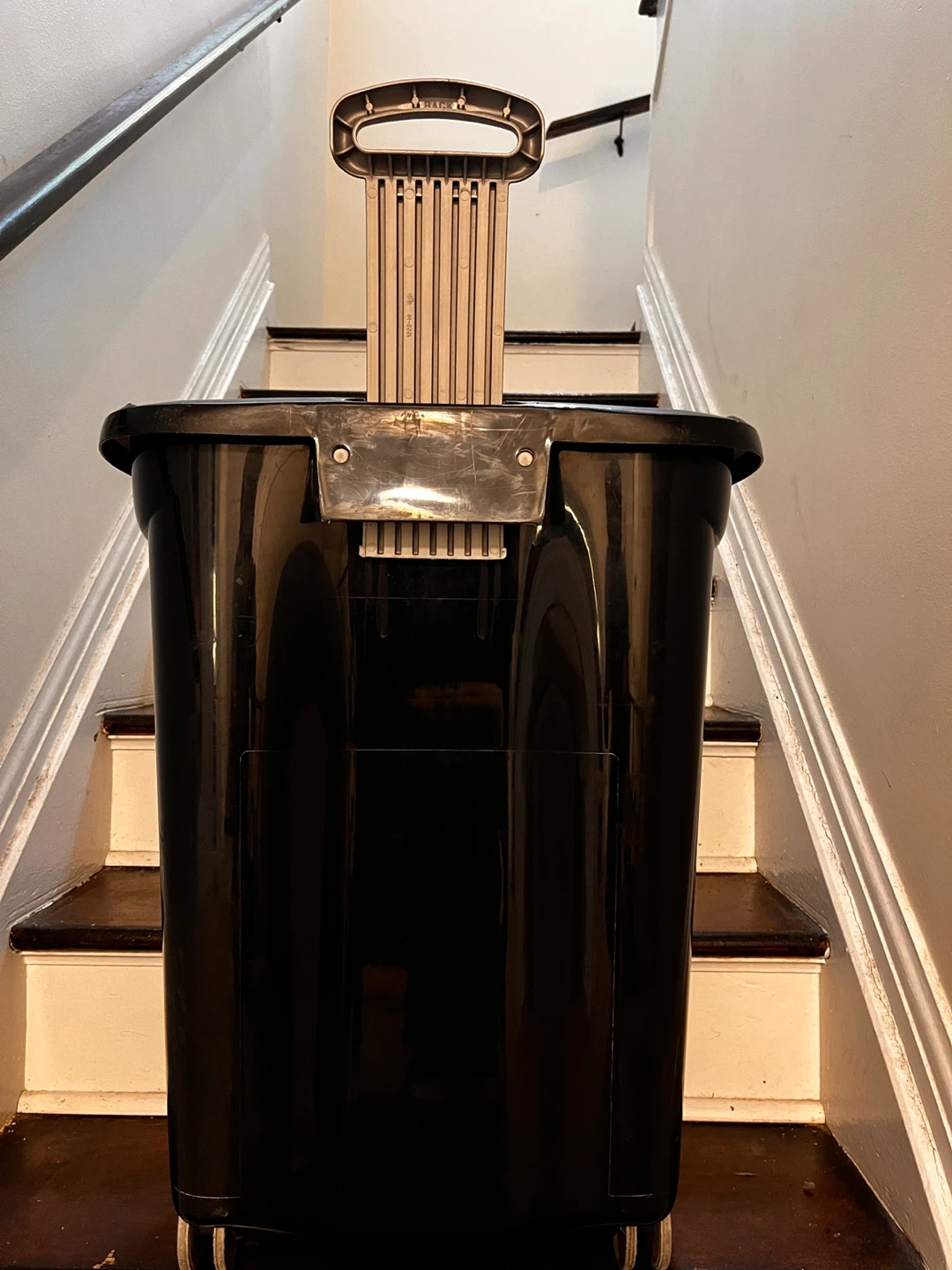 Black Wheeled Laundry Basket - photo 2