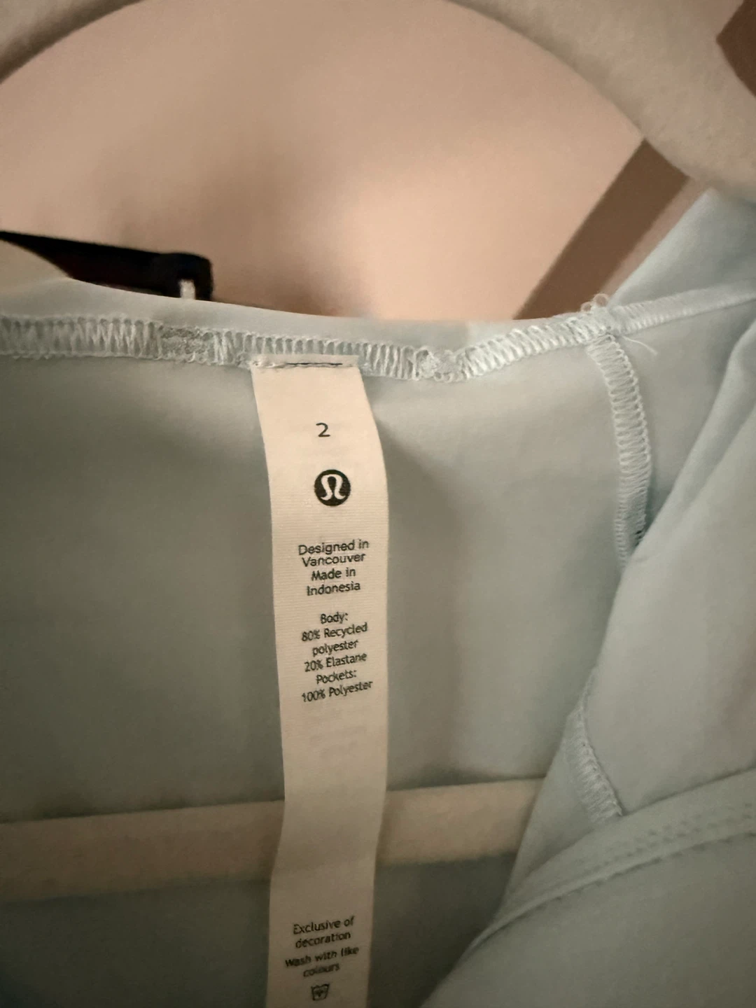 Lululemon Light Blue Hooded Jacket Size 2