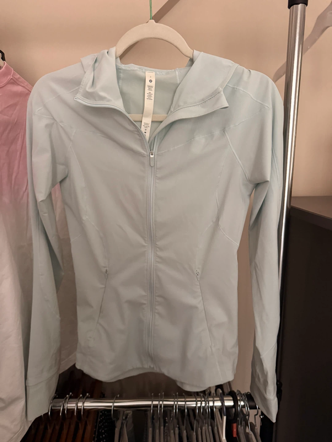 Lululemon Light Blue Hooded Jacket Size 2 - photo 2