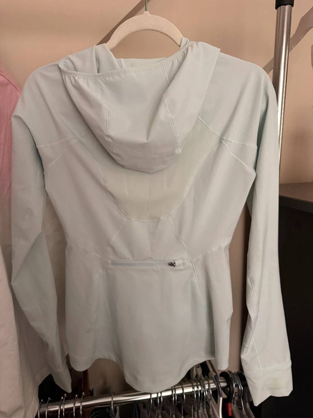 Lululemon Light Blue Hooded Jacket Size 2 - photo 3