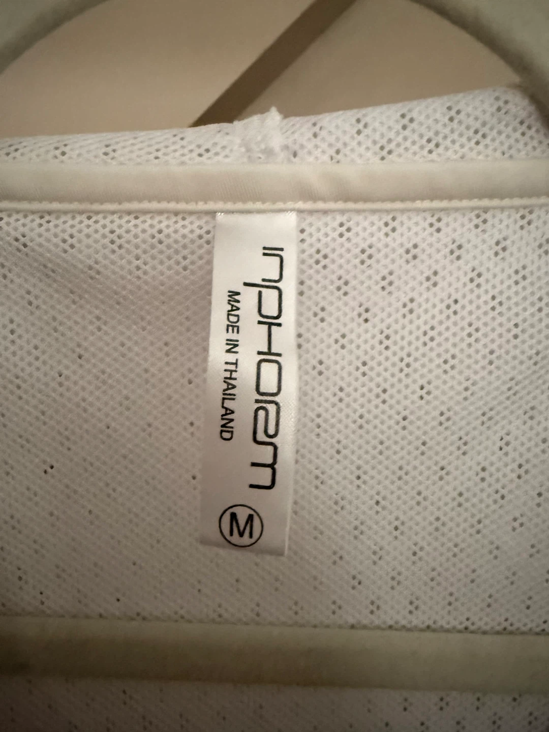 InForm White Mesh Hoodie Size M
