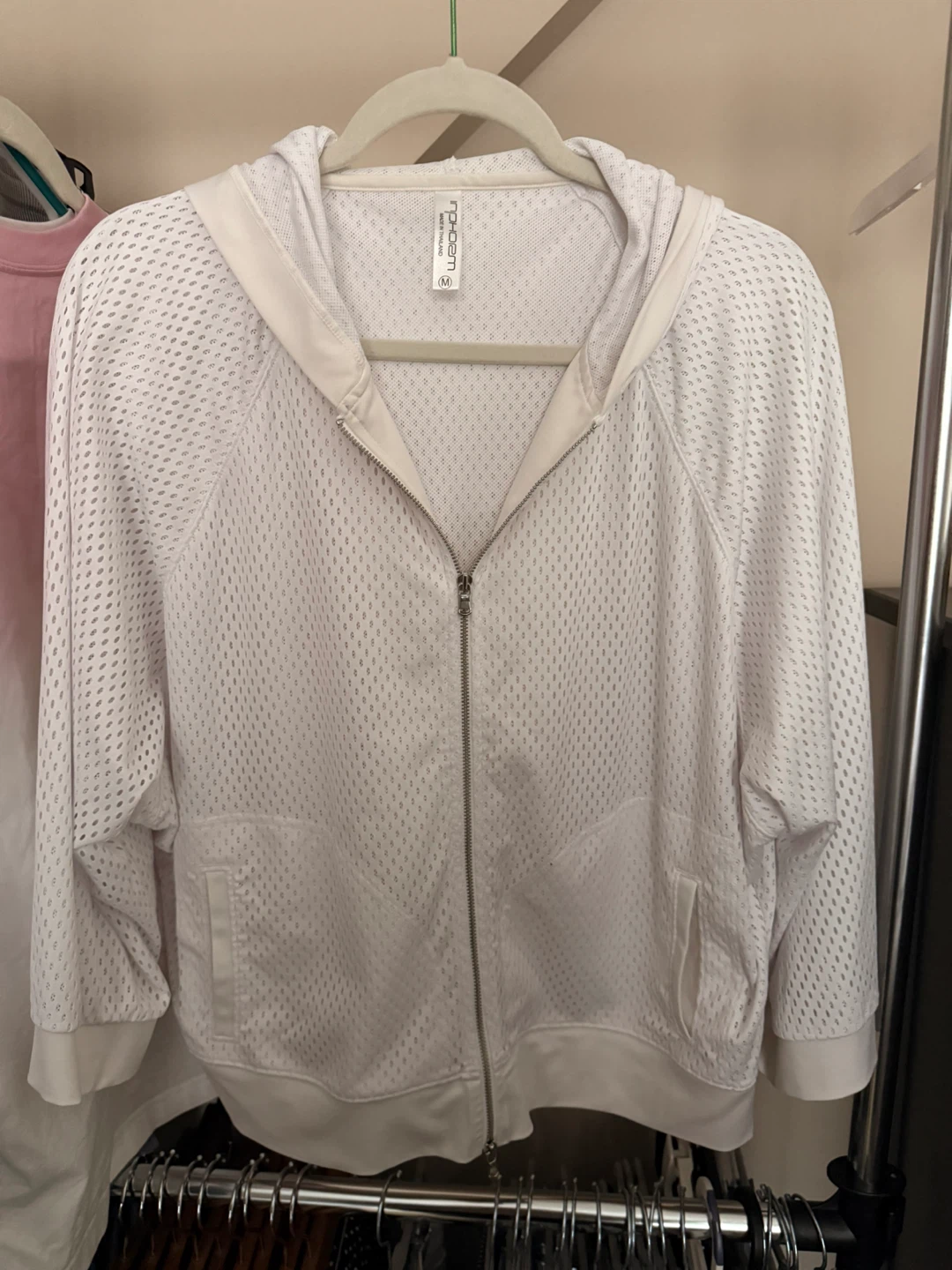 InForm White Mesh Hoodie Size M - photo 2