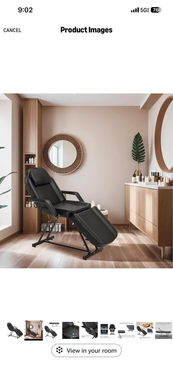 Black Massage Table Facial Bed/ Lash Recliner - photo 2