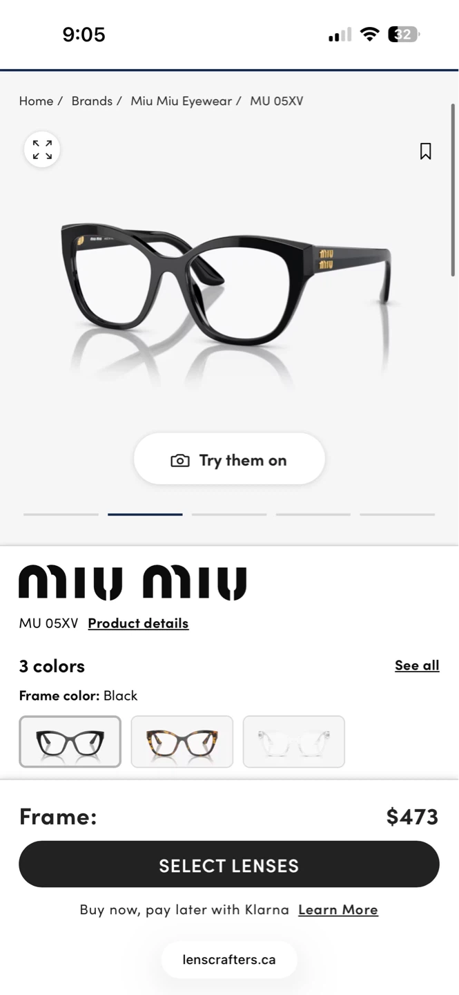Miu Miu glasses