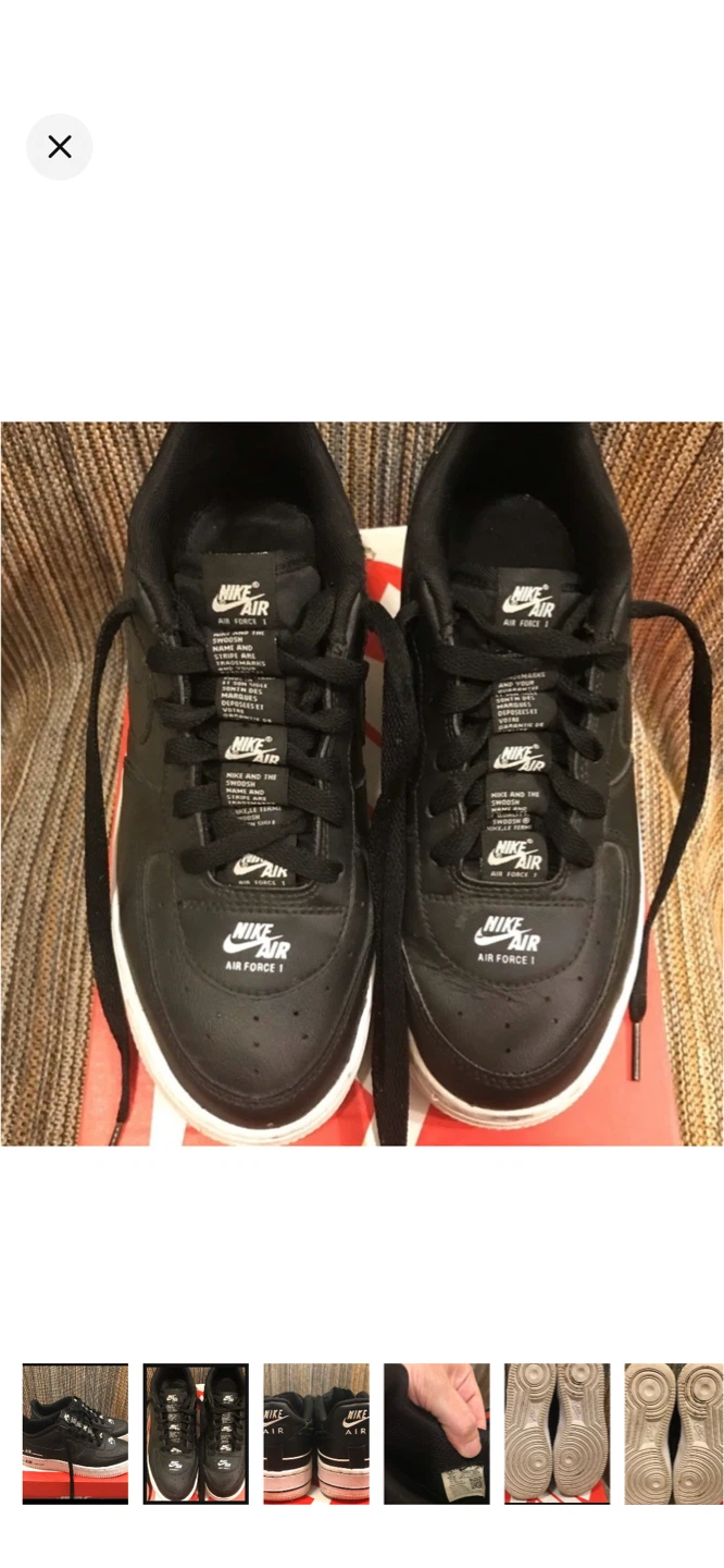 Nike Air Force 1 Low Black White womens/youth Shoes - photo 2